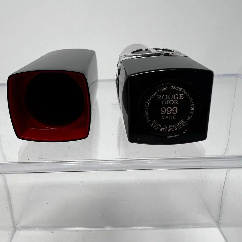 Dior Rouge Lipstick Limited Edition Matte 999 Christmas Red Seasonal - Picture 4 of 7